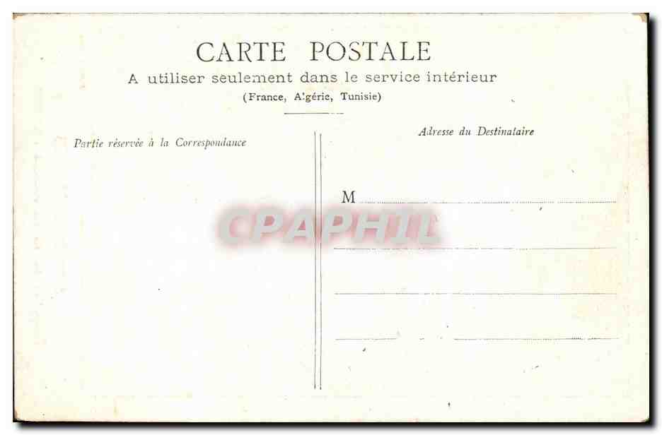 CPA President de la Republique Armand Fallieres — Rückseite