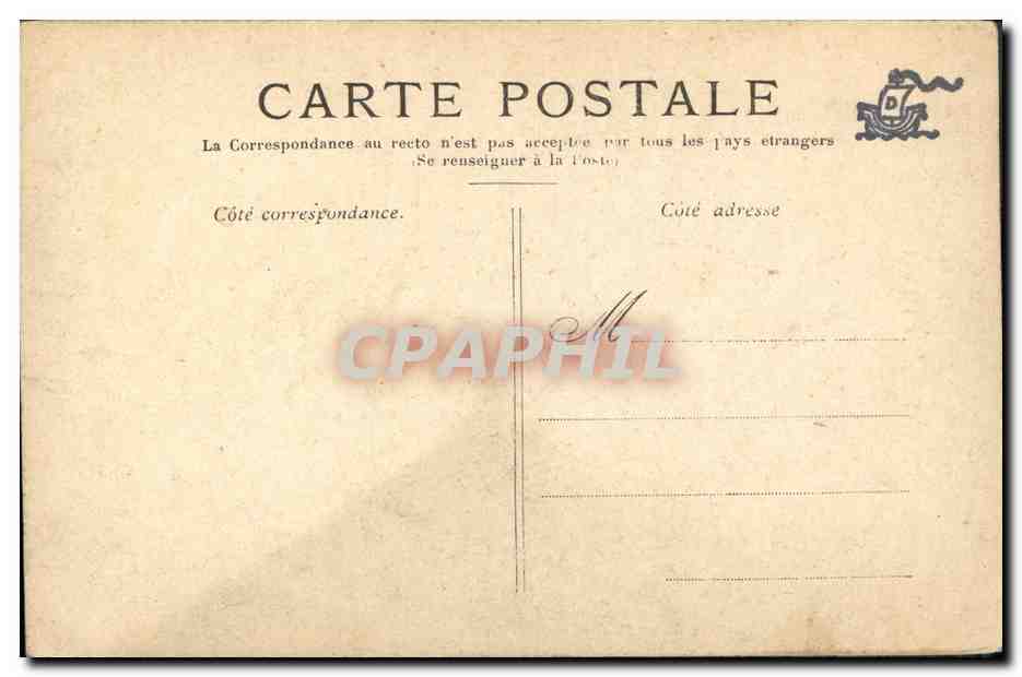 CPA President de la Republique Fallieres — Rückseite