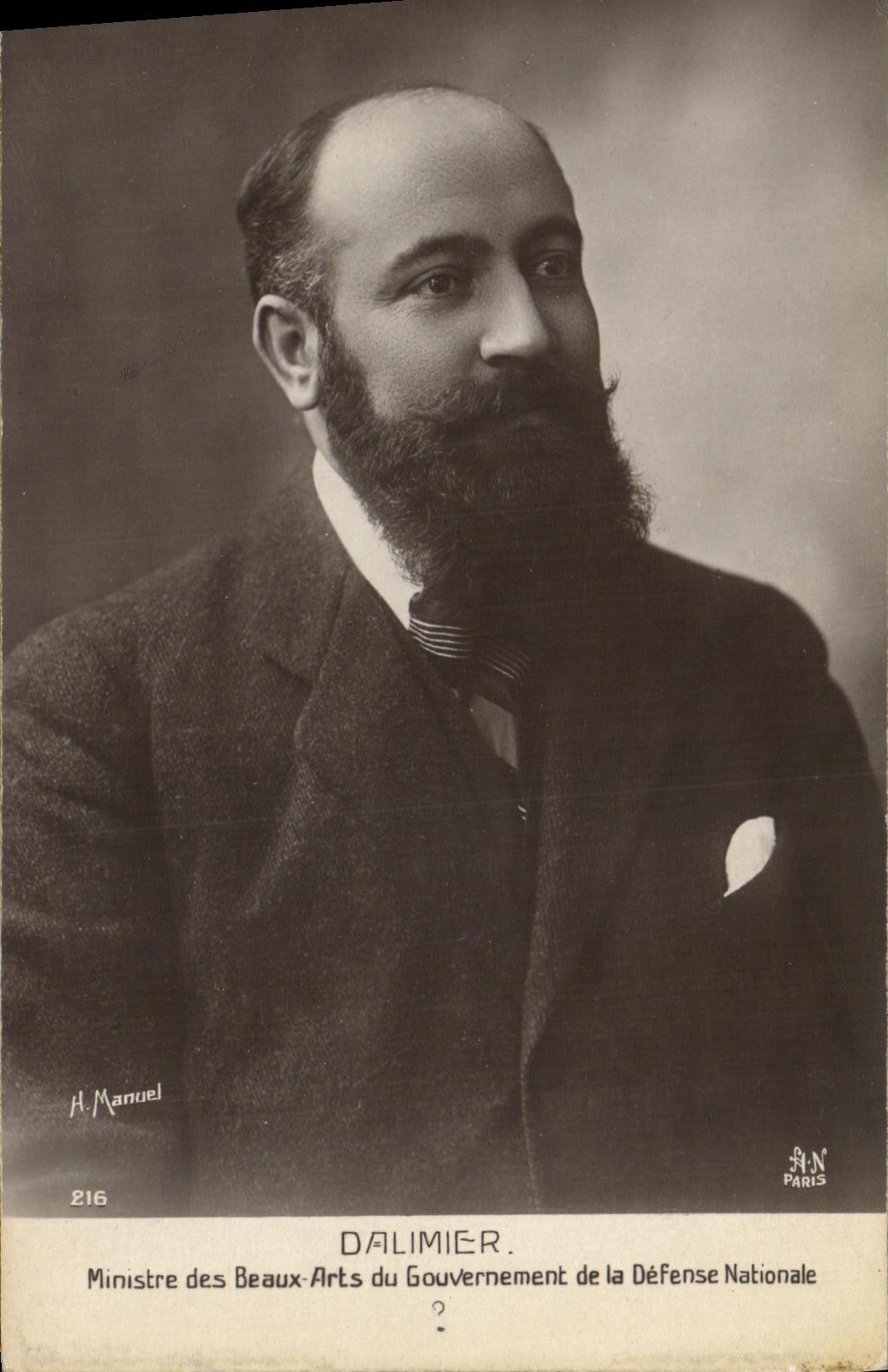CPA Dalmer Ministre des Beaux Arts 