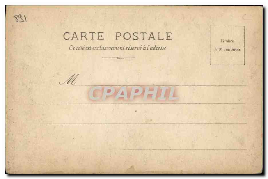 CPA President de la Republique Emile Loubet — Verso