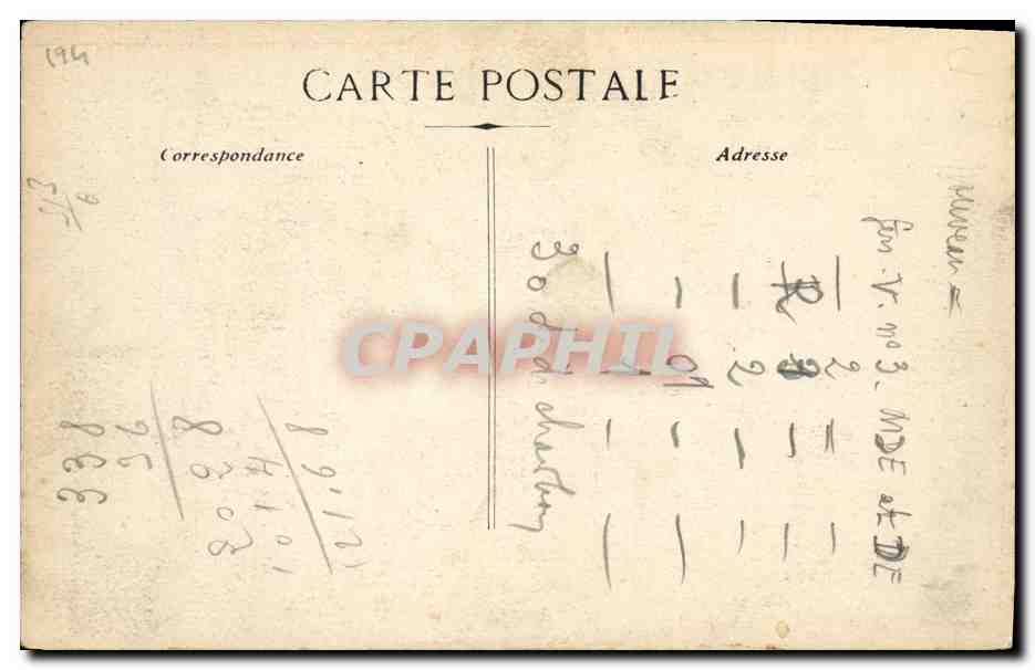 CPA President de la Republique Poincare — Rückseite