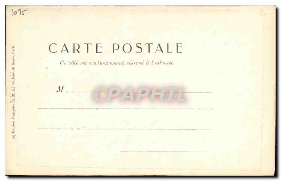 CPA Paul Deroulede En Exil — Rückseite