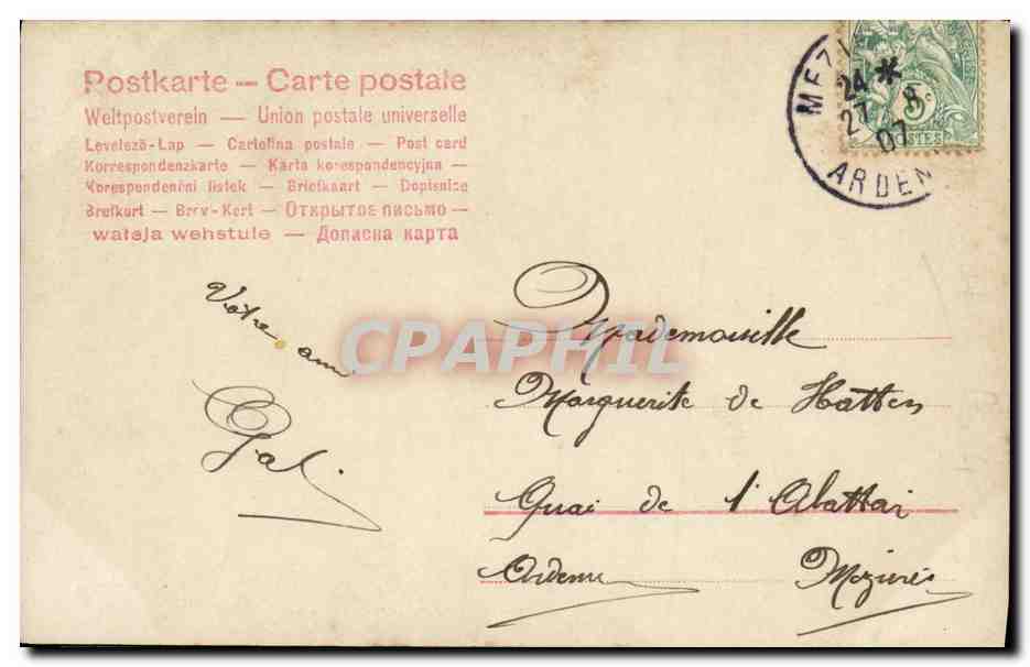 Femme au piano — effet double exposition — Tranb, S. 428-4978 — Achterkant