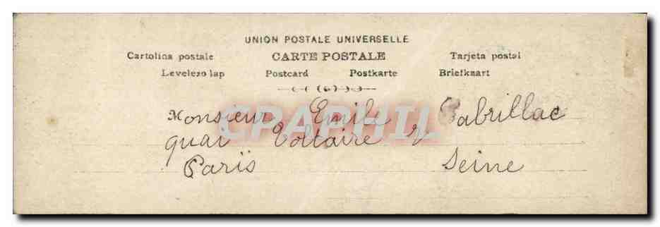 CPA Fantaisie Femme Junidri Cigarette Tabac — Rückseite