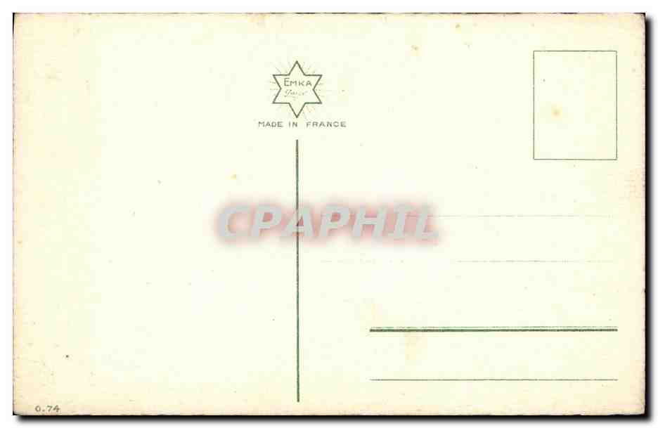 CPA Fantaisie Fleurs dessin a la main  — Rückseite