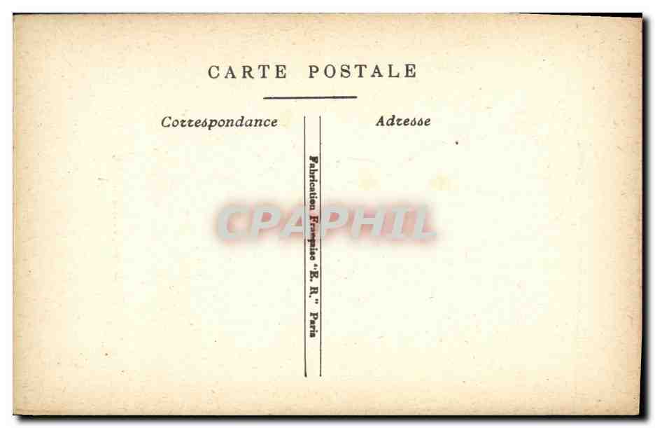 CPA Humour Homme cadenas — Verso