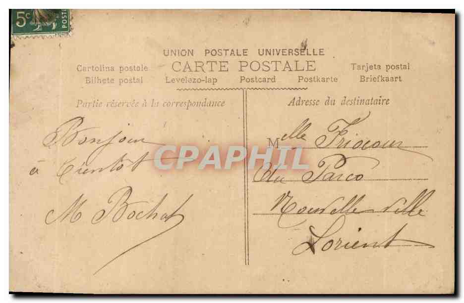 CPA Fantaisie Femme  — Rückseite