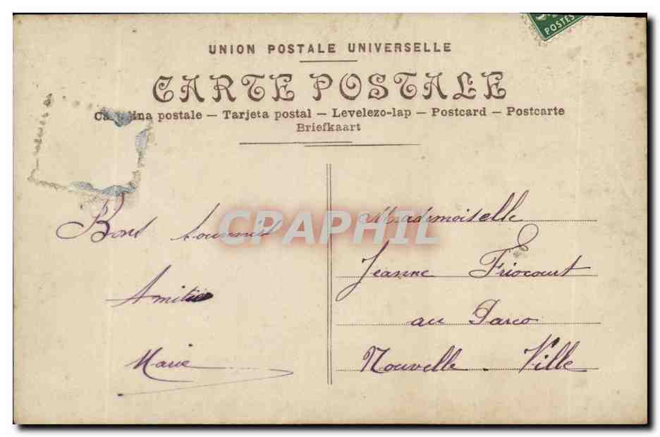 CPA Fantaisie Femme  — Verso