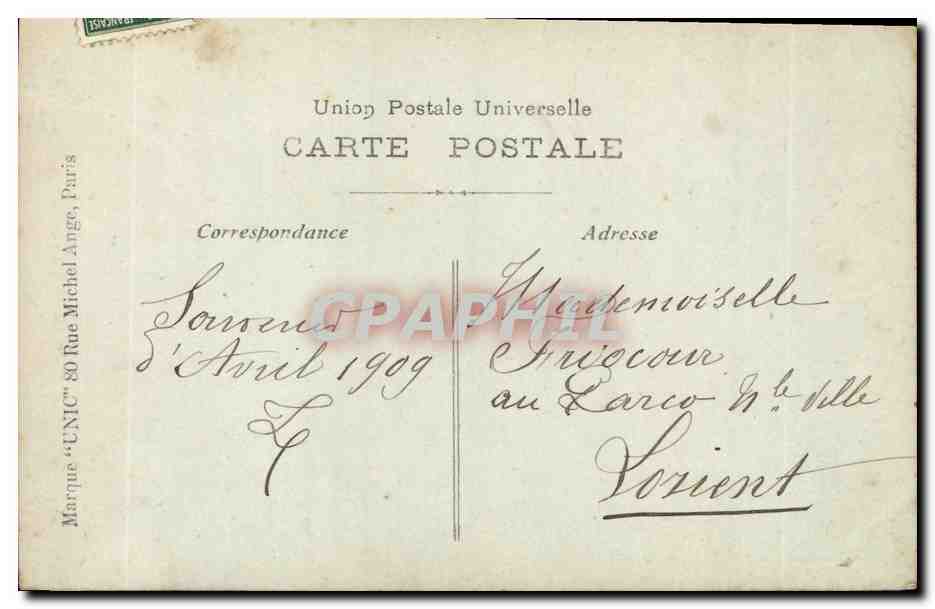 CPA Fantaisie Femme Poisson — Rückseite