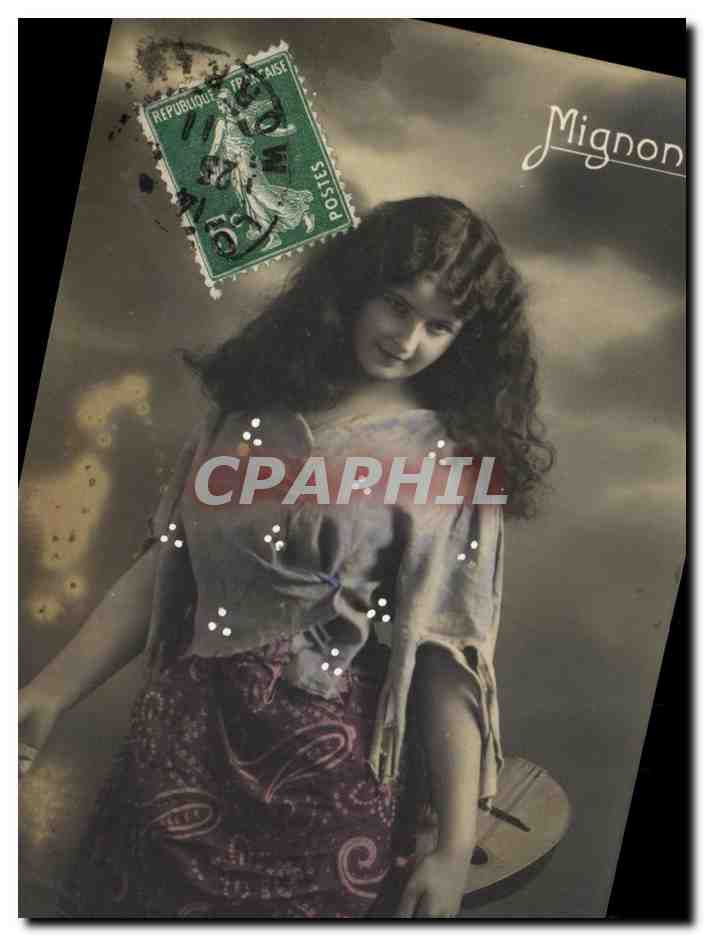 CPA Fantaisie Femme Mignon