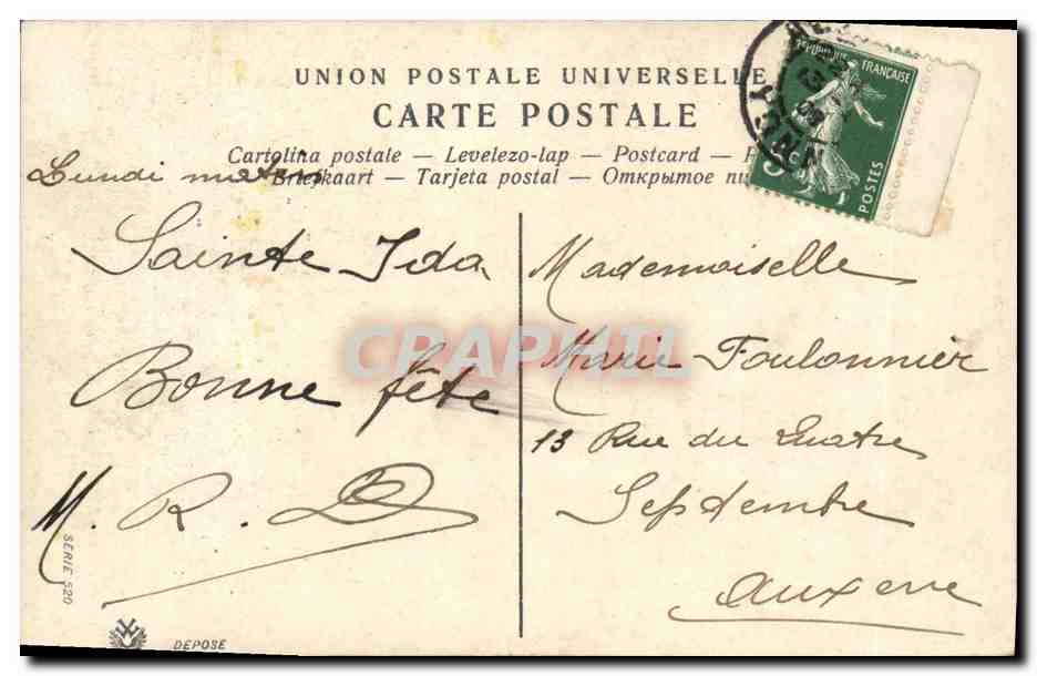 CPA Fantaisie Femme  — Verso