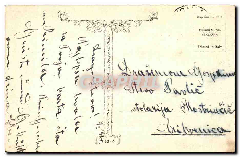CPA Fantaisie Femme Couple — Rückseite