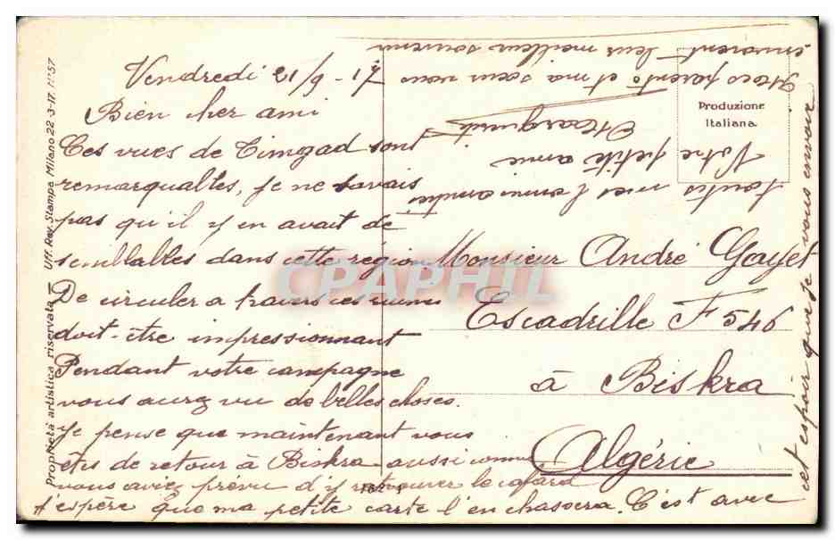 CPA Fantaisie Femme  — Verso