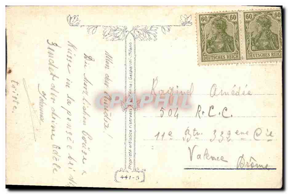 CPA Fantaisie Femme  — Verso