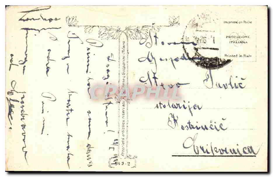 CPA Fantaisie Femme  — Rückseite