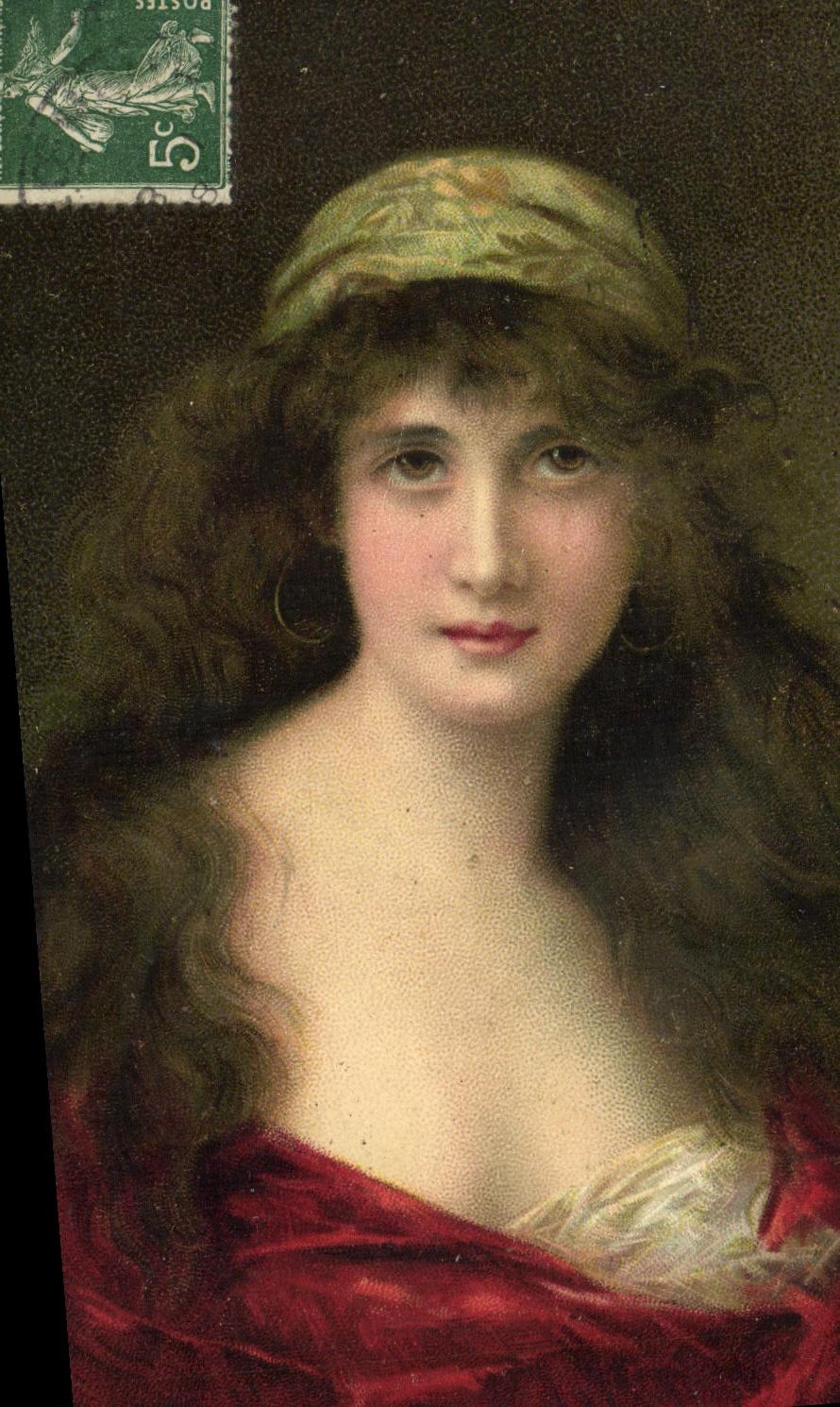 CPA Fantaisie Femme 