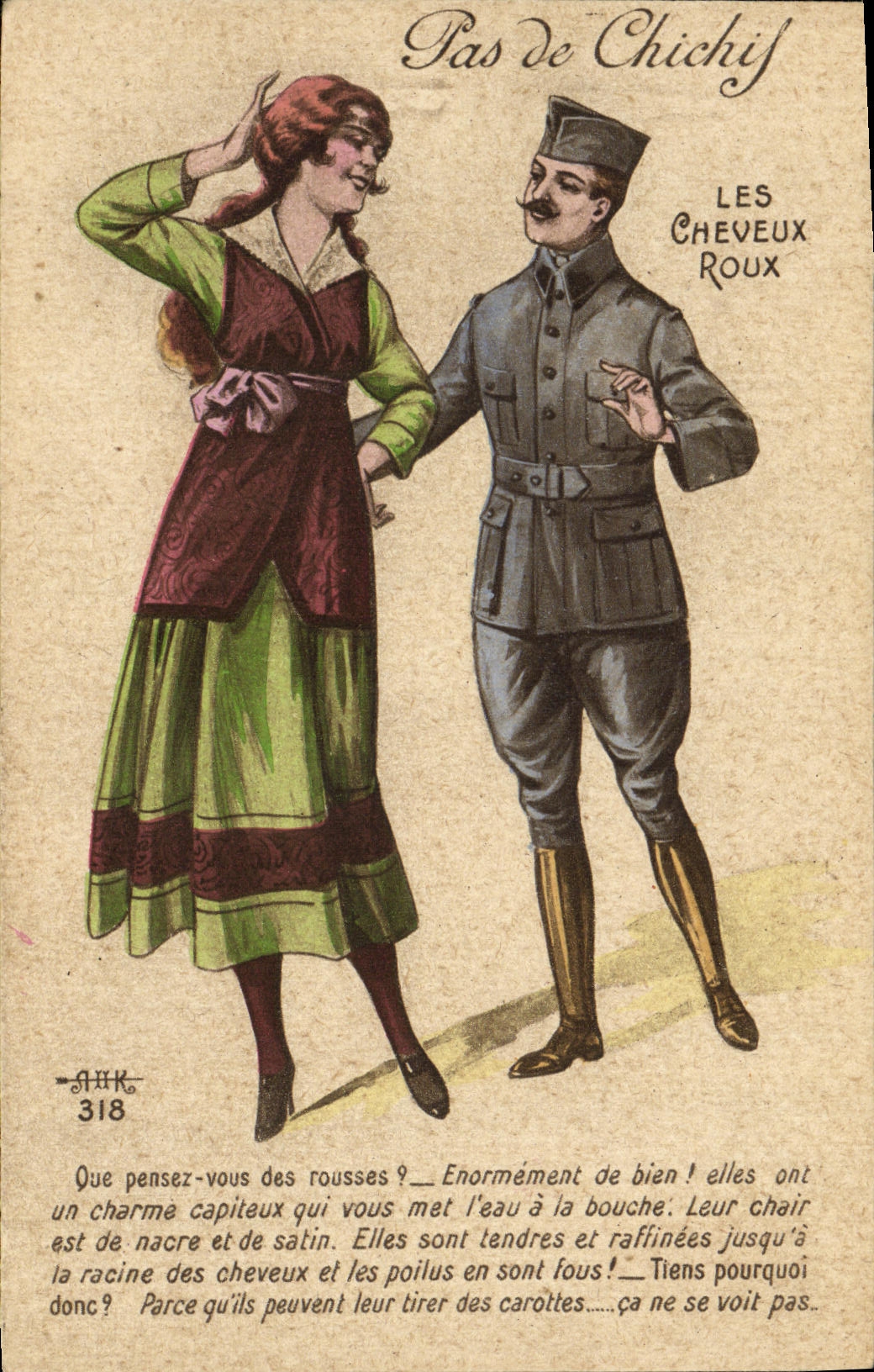 Les Cheveux Roux — Pas de Chichif — A.H. Katz, n° 318