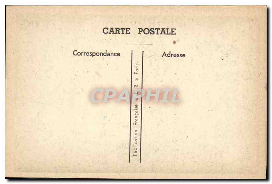 Carte de fiançailles — humoristique — Fabrication Française Paris — Verso