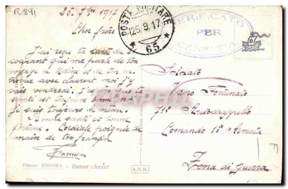 CPA Fantaisie Femme Cocarde Coeurs — Reverso