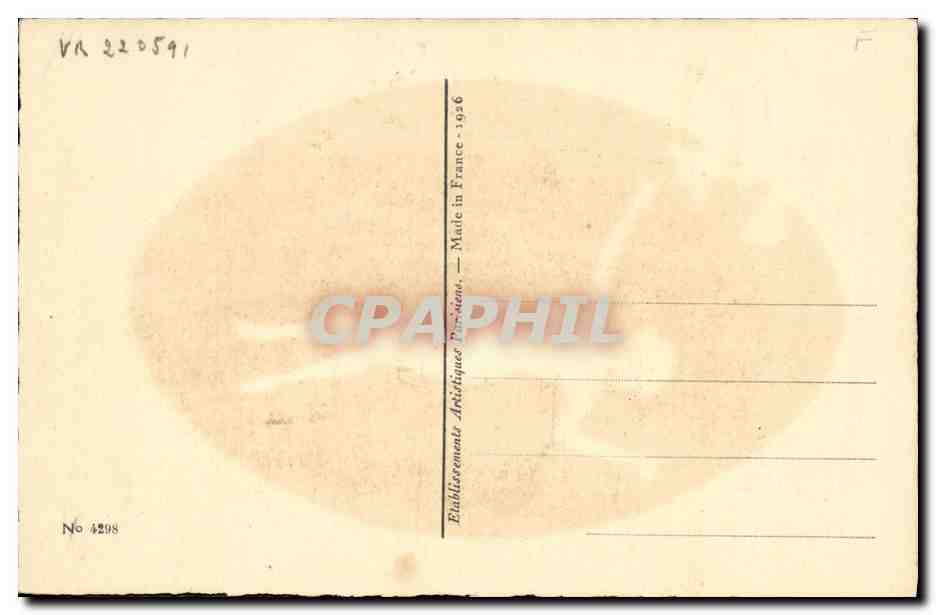 Zwei Damen in Hofkleidern — Verlag: Etablissements Artistiques Parisiens — Nr. 4298 — Rückseite