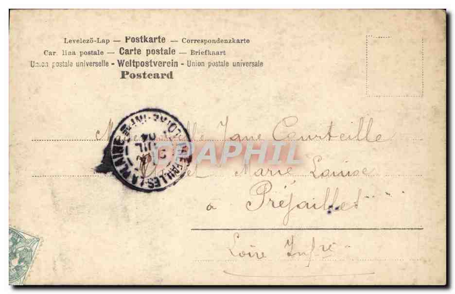 July — Month of the Year — Publisher Blanche, No. 358 — Back