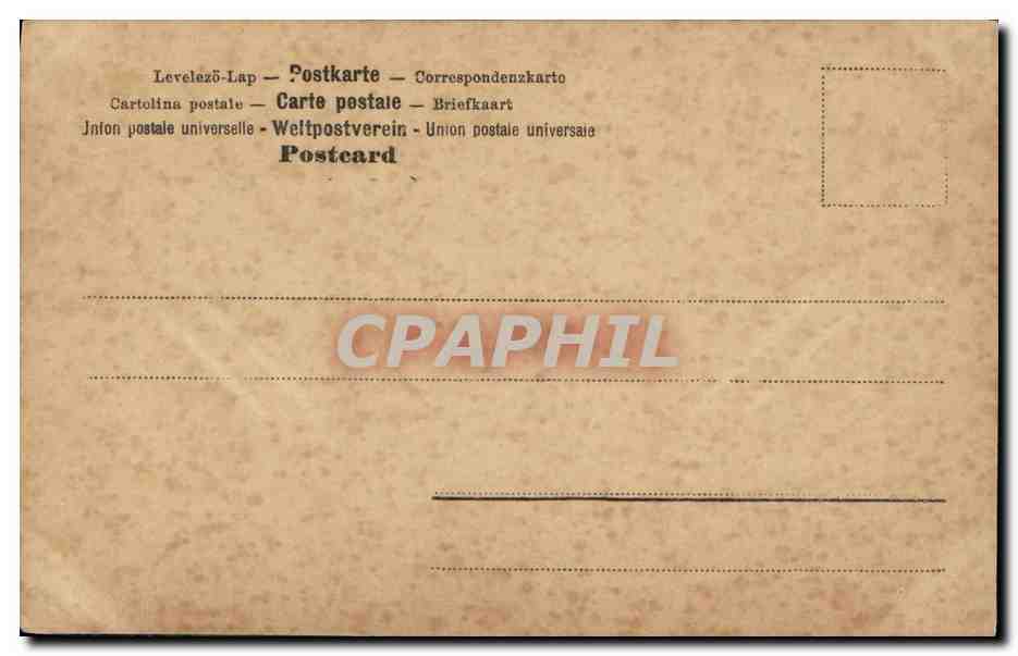 CPA Fantaisie Femme Numero 6 — Verso