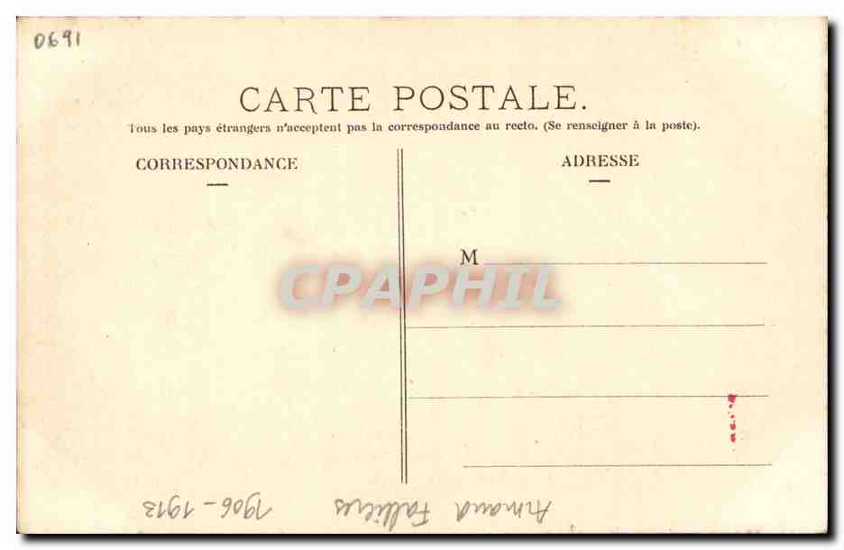 CPA Fantaisie Masques et Visages Armand Fallieres President de la Republique Alter Ego — Rückseite