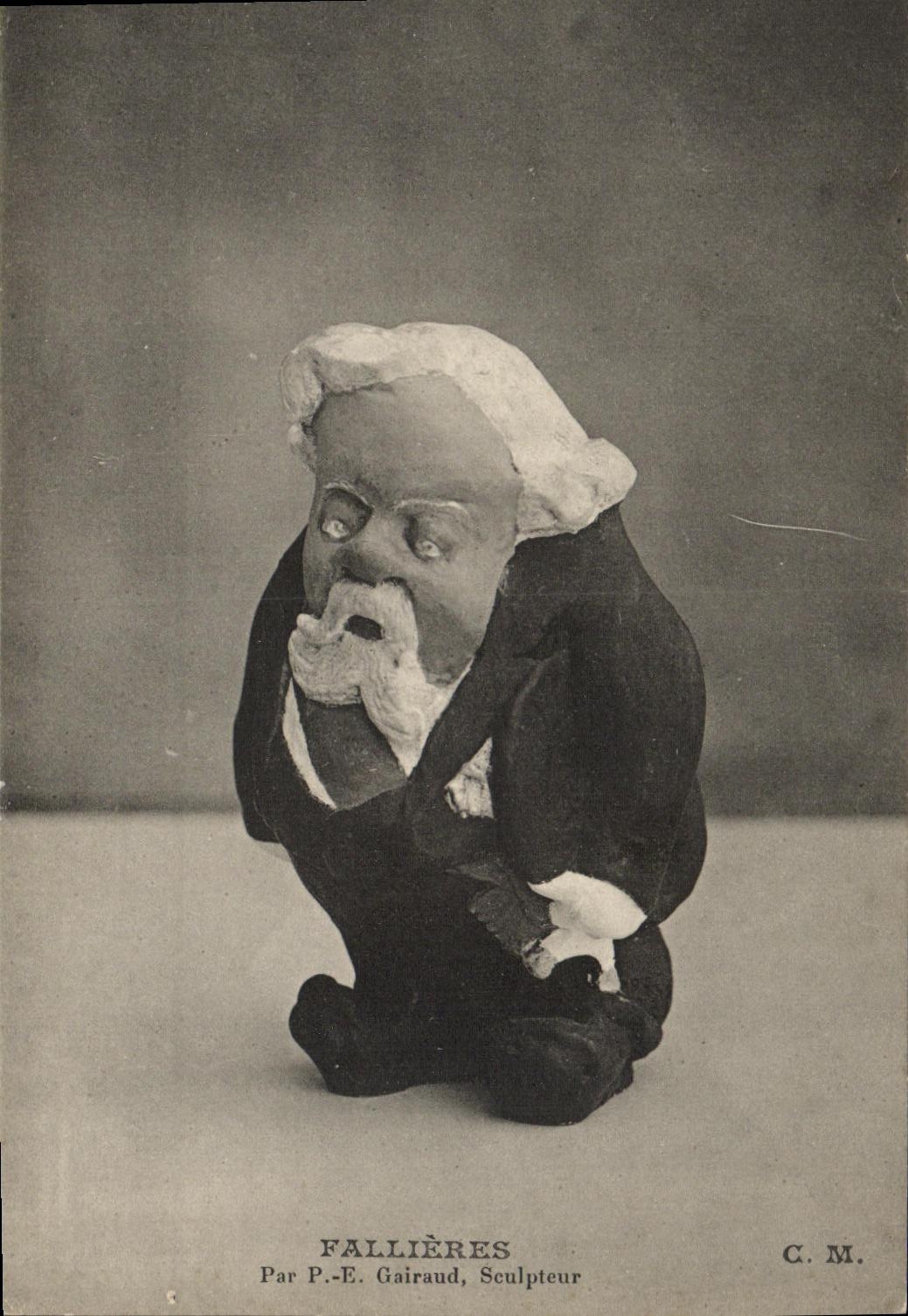 Fallières — Buste sculpté par P.-E. Gairaud — C.M.