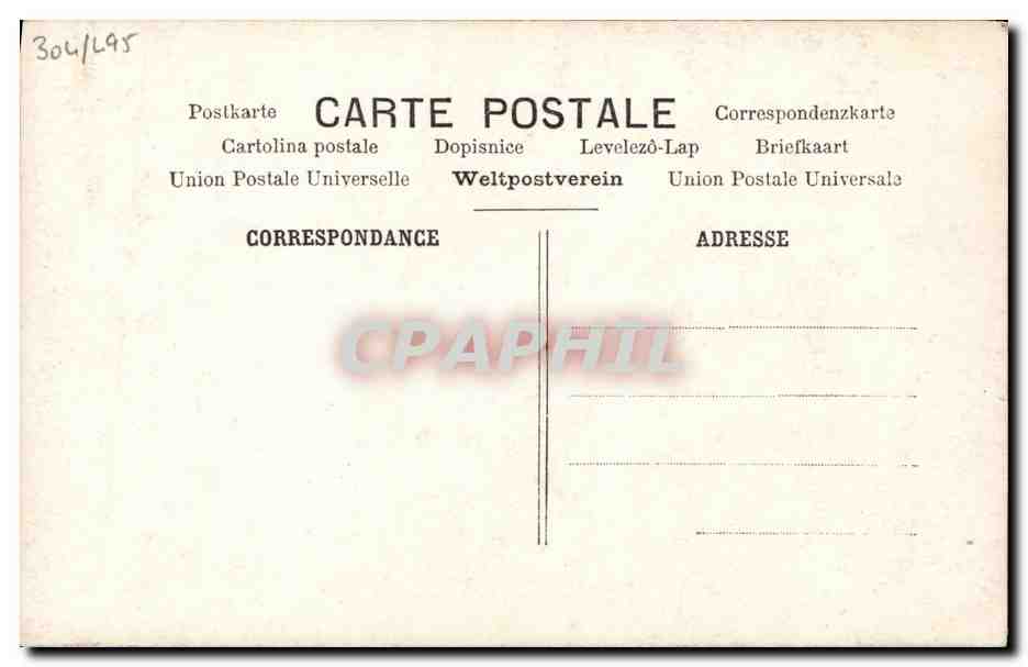 CPA President de la Republique Fallieres  — Rückseite