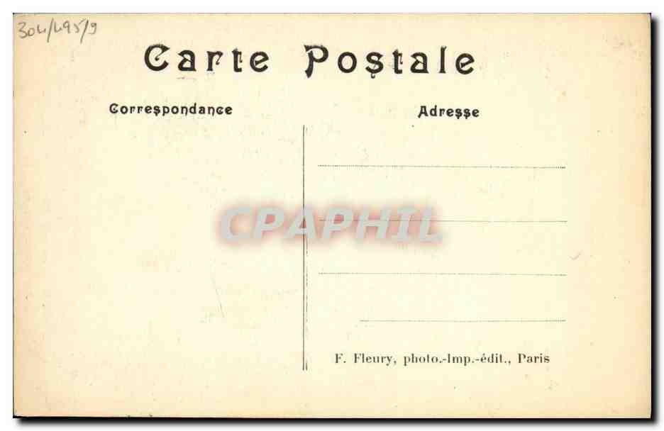 CPA President de la Republique Fallieres  — Rückseite