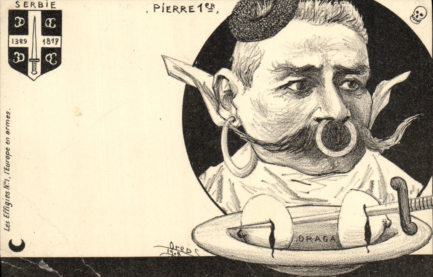 CPA Pierre 1er de Serbie