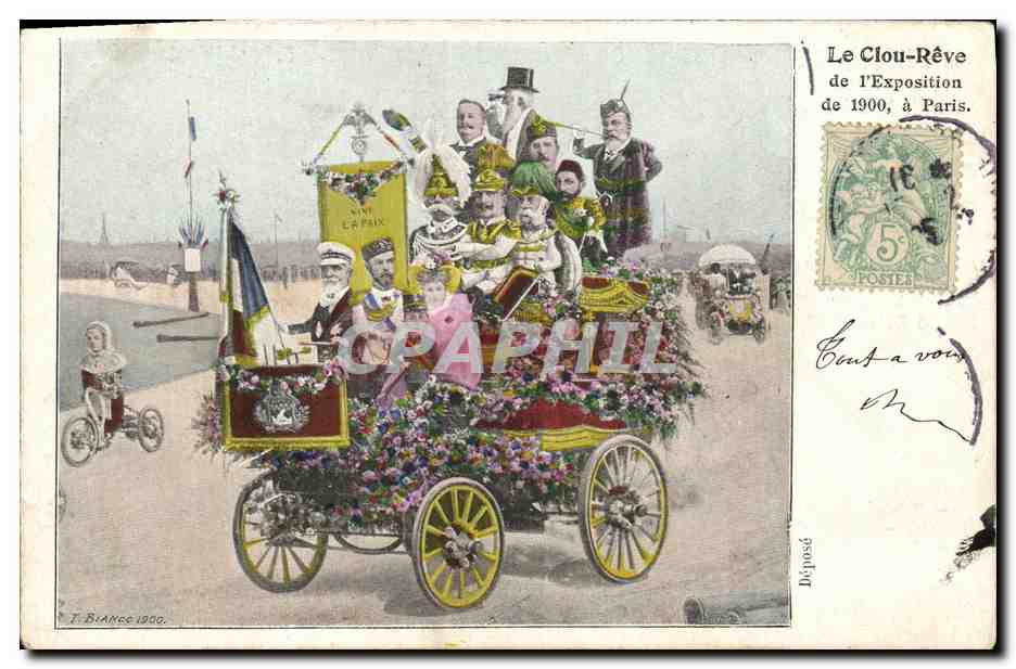 CPA Le clou reve de l'exposition de 1900 Paris Automobile