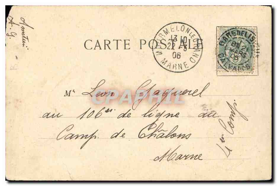 CPA Retour de Londres Ancre Loubet Amiral anglais  — Rückseite