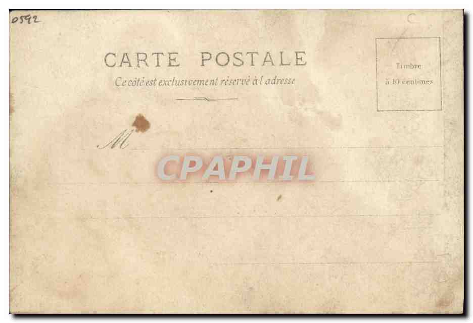 CARTE PHOTO Automobile  — Verso