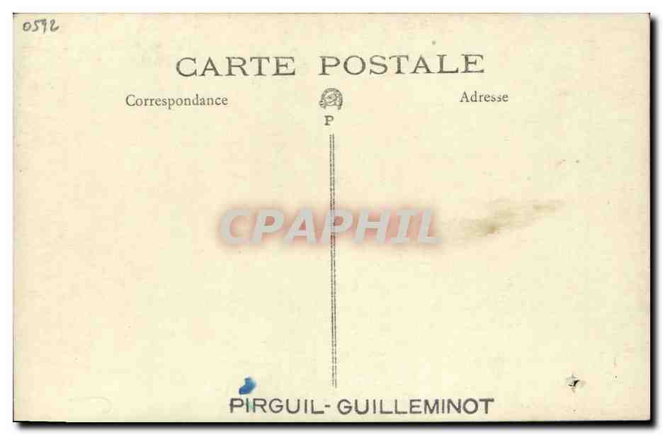 CARTE PHOTO Automobile Pirguil Guilleminot  — Verso