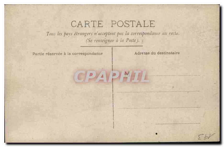 CARTE PHOTO Caleche Voiture — Verso