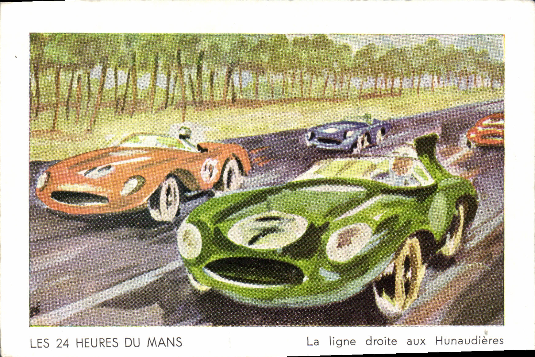 CPA Automobile Les 24 heures du Mans Hunaudieres 