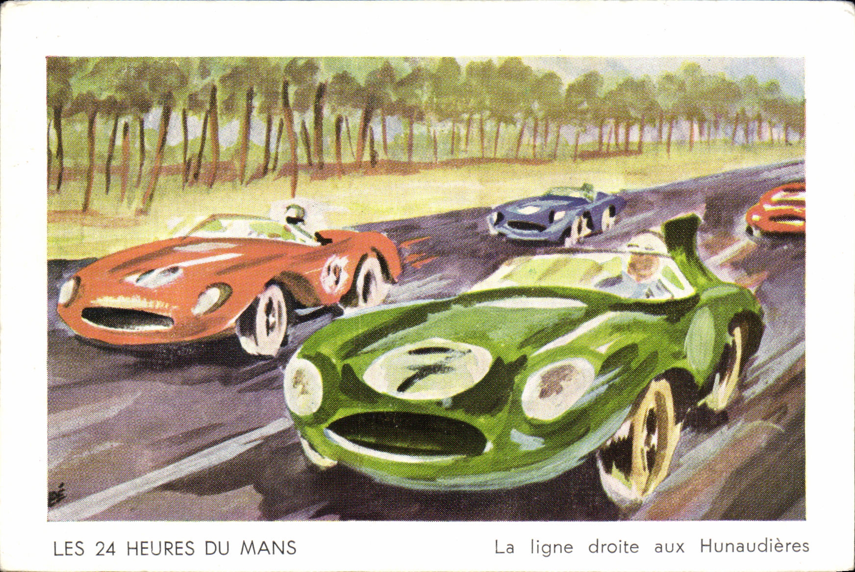 CPA Automobile Les 24 heures du Mans Hunaudieres 