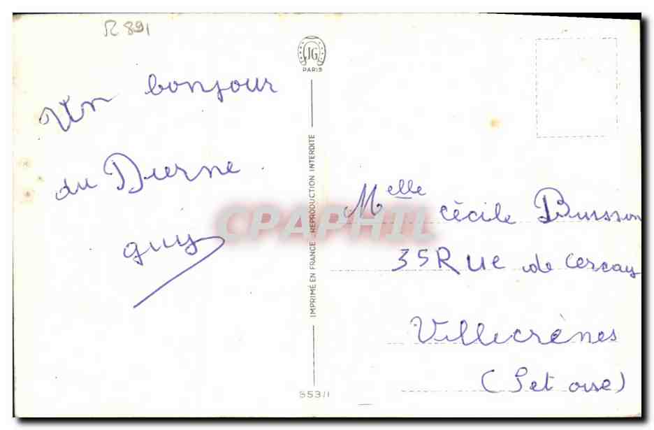CPA Automobile Talbot Lago — Verso