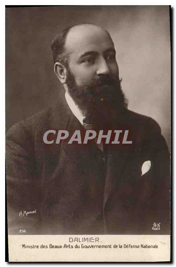 CPA Dalimier Ministre des Beaux Arts du gouvernement de la Defense Nationale