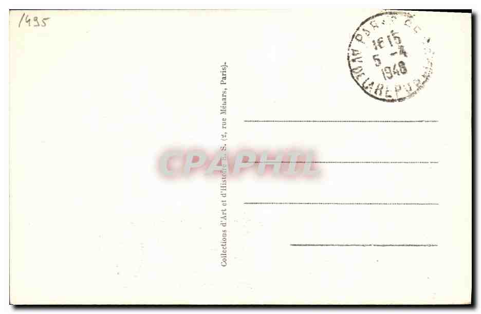 Carte maximum Louis Auguste Blaqnui Homme politique ne a Puget Theniers en 1805 mort en 1881 — Back