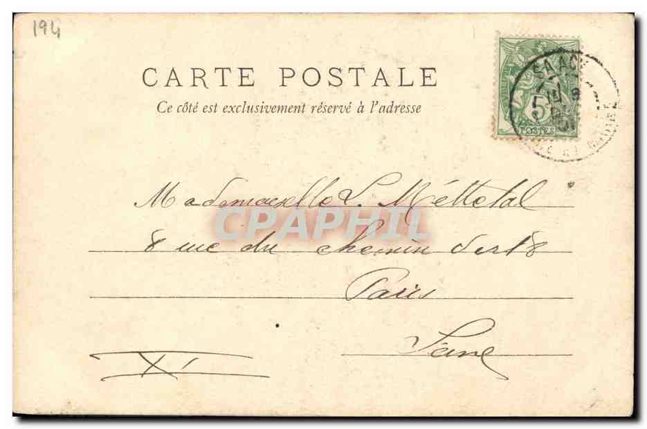 CPA Politique Leon Gambetta  — Rückseite