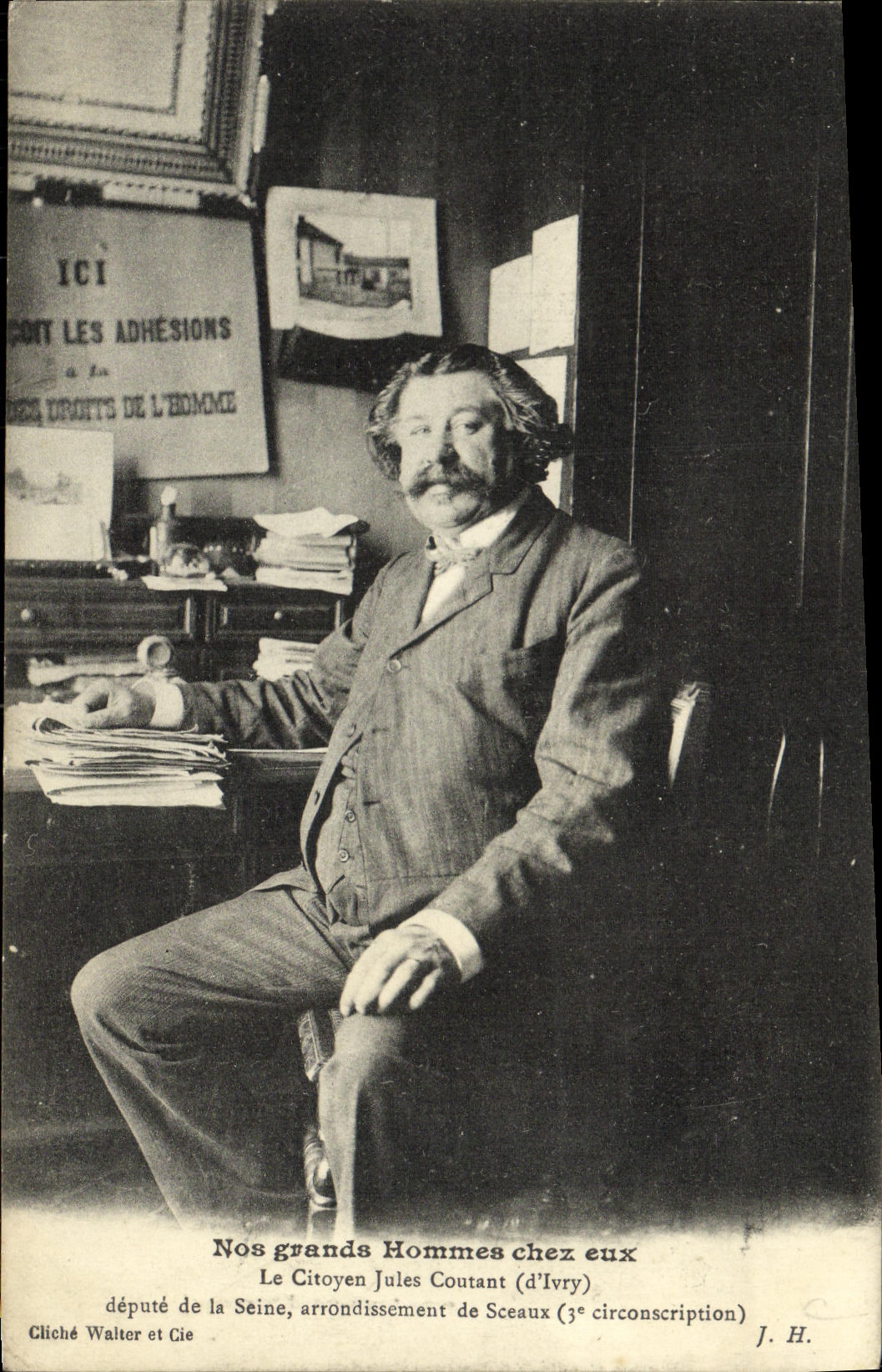 CPA Politique Le citoyen Jules Coutant d'Ivry deput de la Seine arrondissement de Sceaux 