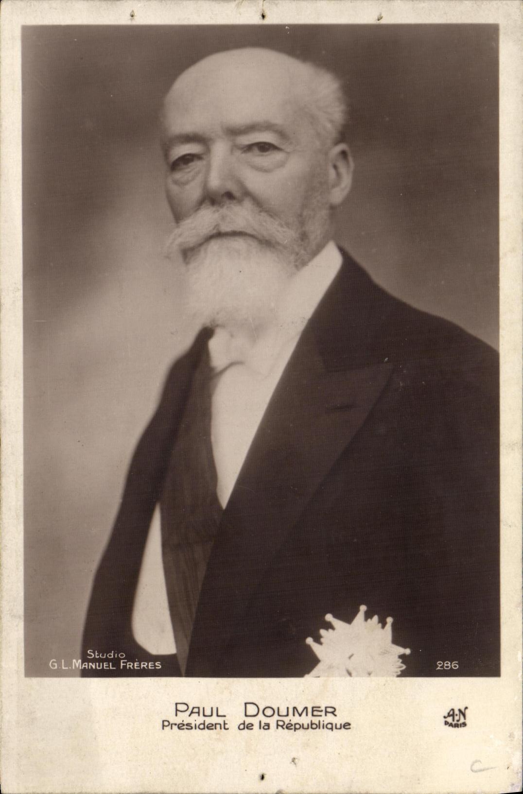 CPA Politique Paul Doumer President de la Republique