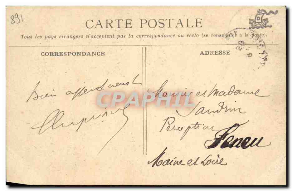 CPA Politique Maruice Rouvier President du Conseil Ministre des Finances 19055 — Rückseite