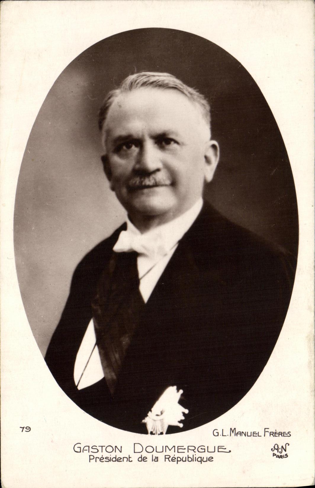 CPA Politique Gaston Doumergue President de la Republique