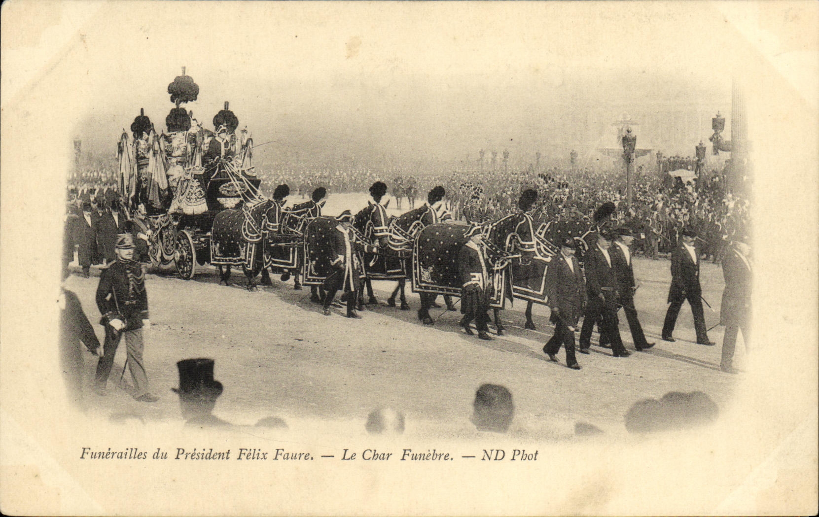 Funérailles du Président Félix Faure — Le Char Funèbre — ND Phot