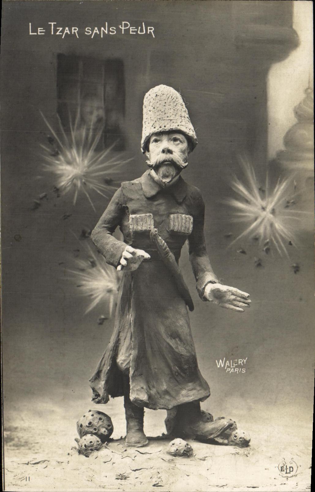CPA Russie Le Tzar sans peur Nicolas II