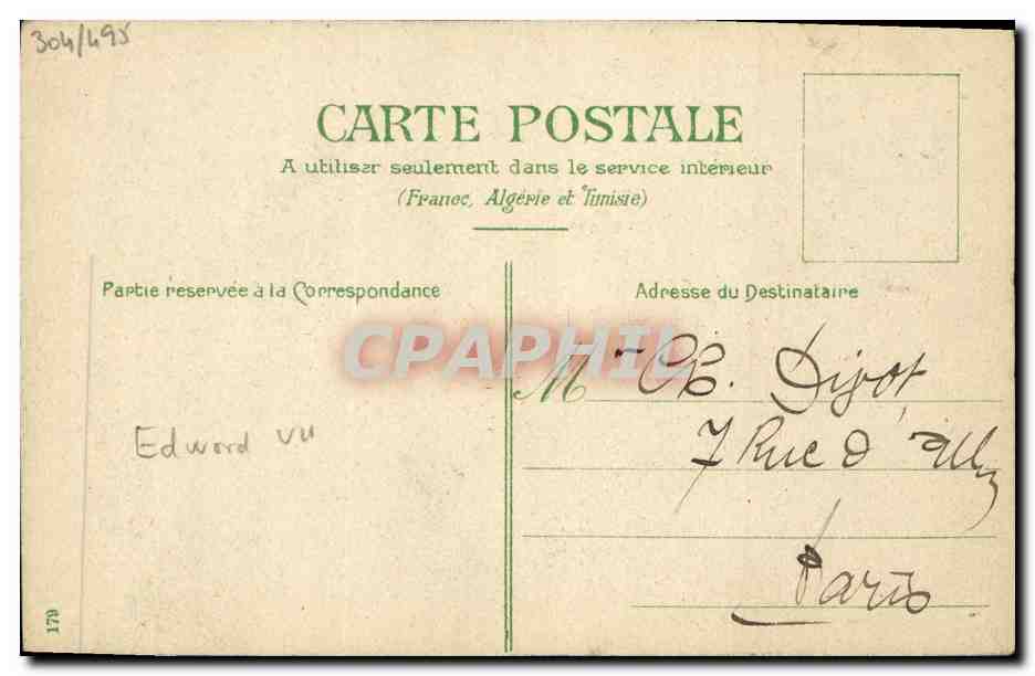 CPA Edward VII et son biberon Militaria  — Rückseite