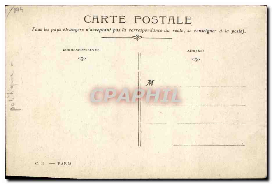 CPA La revanche d'Anvers Jos Empain Aigle Allemagne  — Rückseite